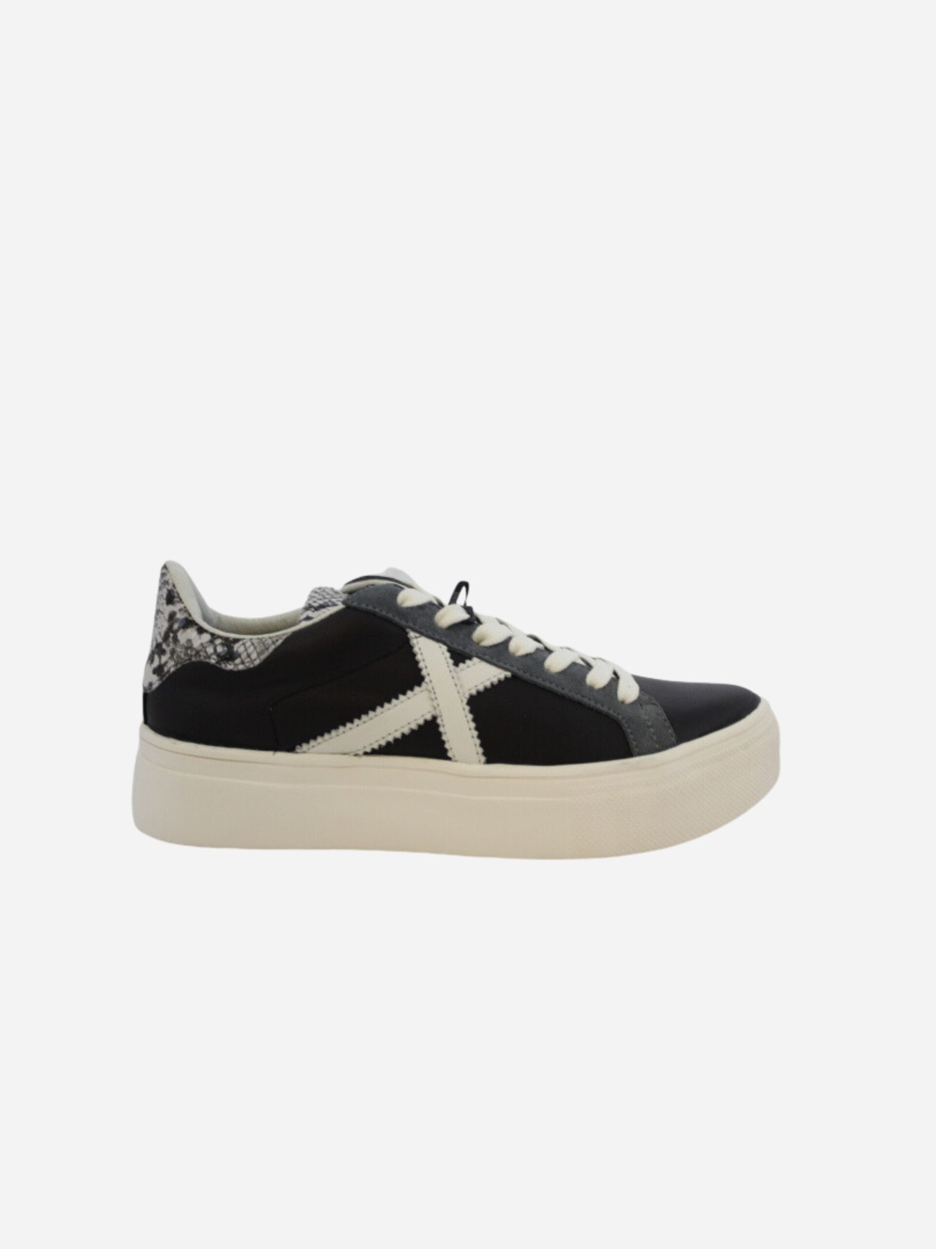 munich rete sky 56 sneakers nero bianco