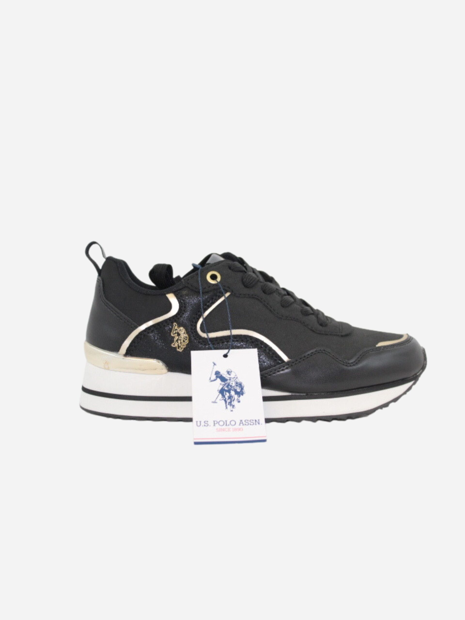 us polo assn sneakers layla nere glitter