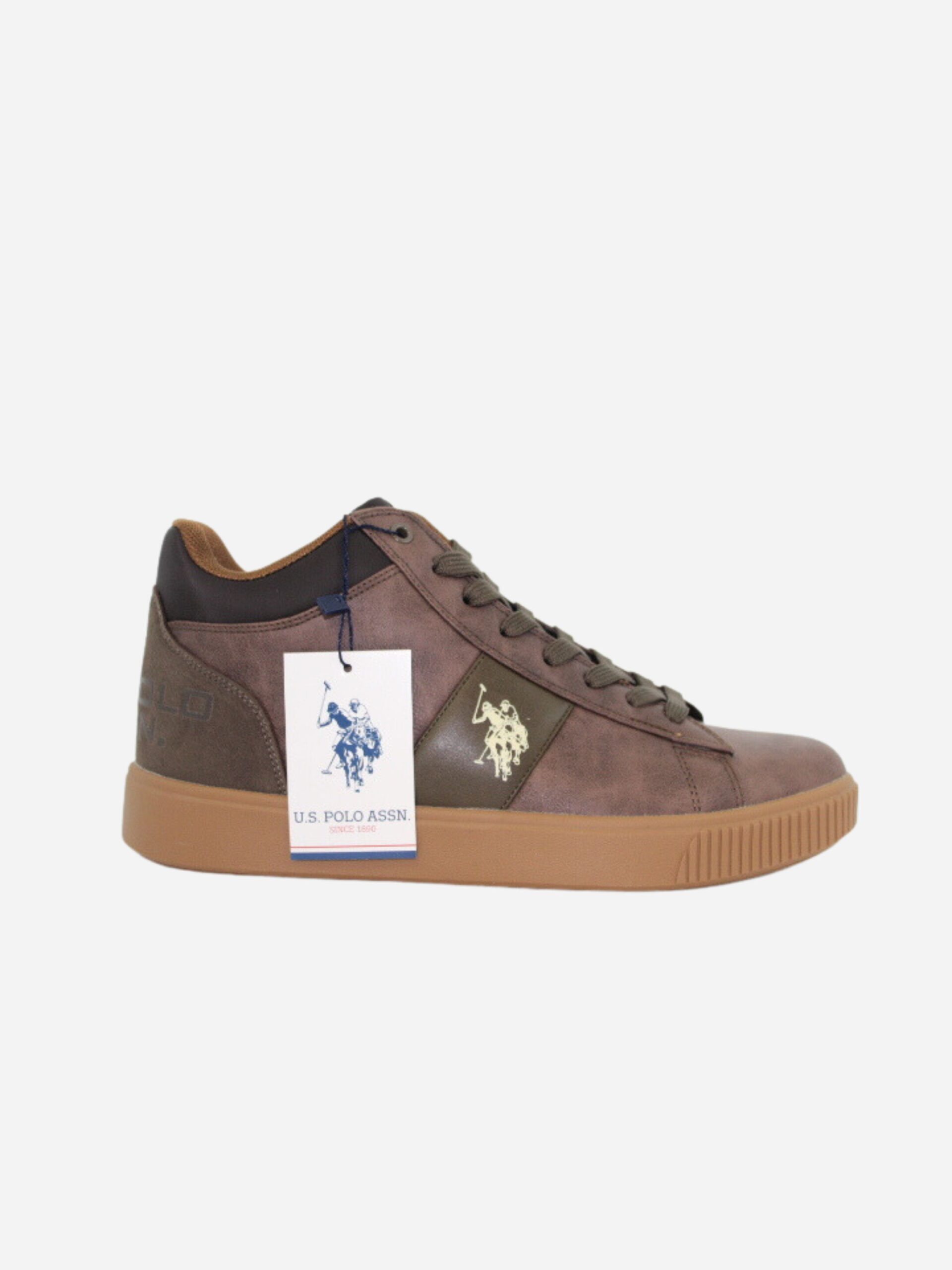 u.s. polo assn. sneakers tymes marroni in similpelle