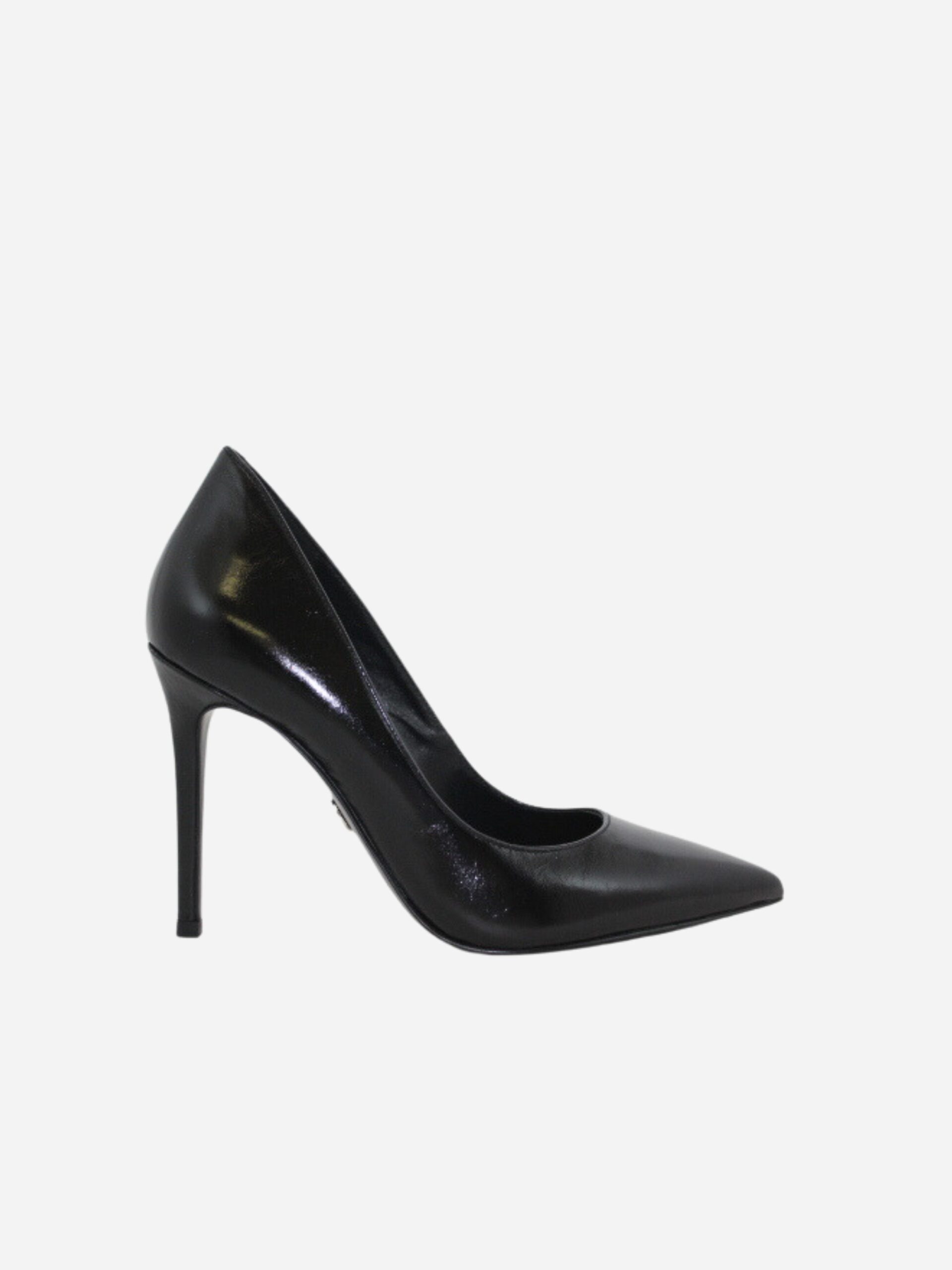 décolleté in pelle nera michael kors