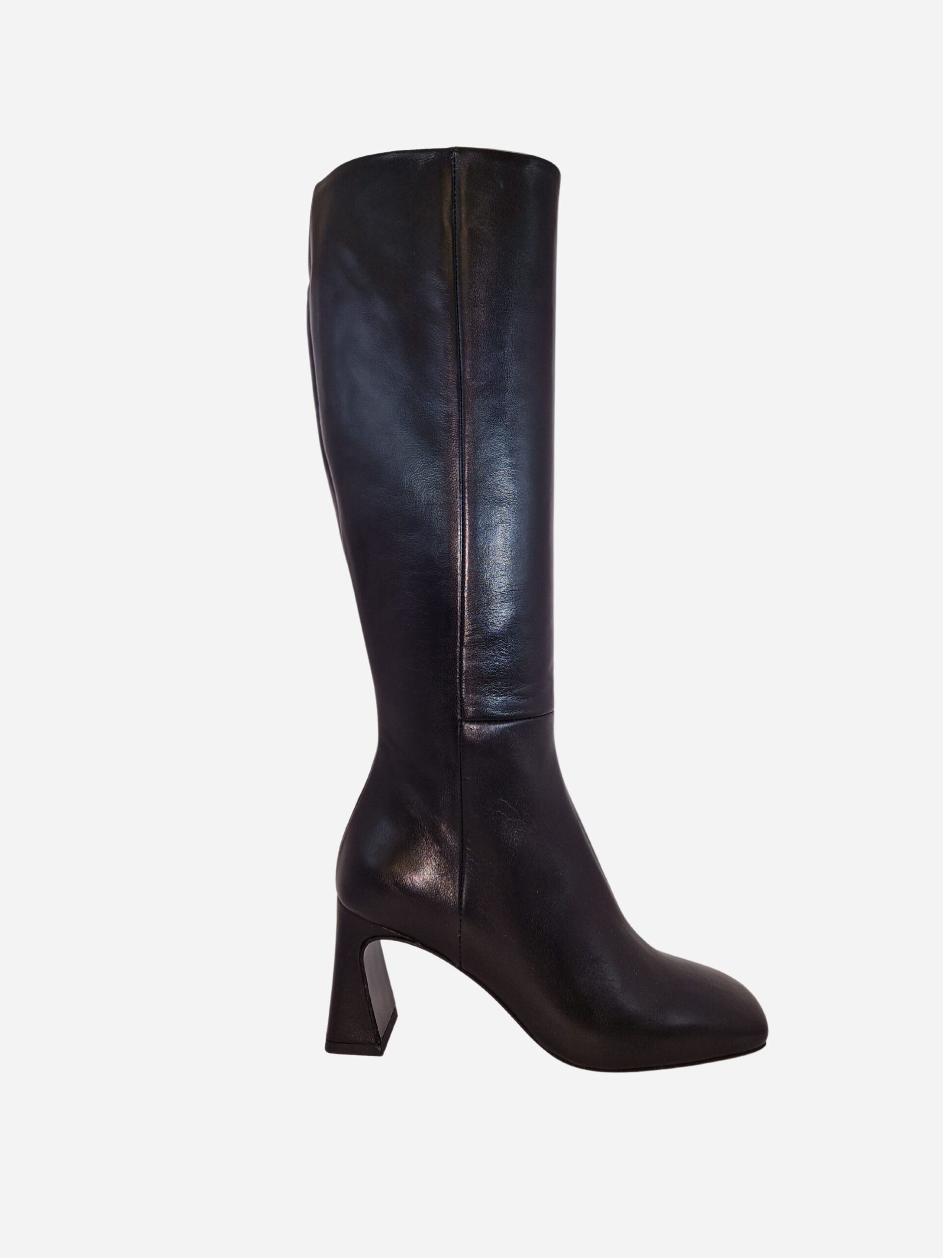 stivali neri con punta squadrata noa