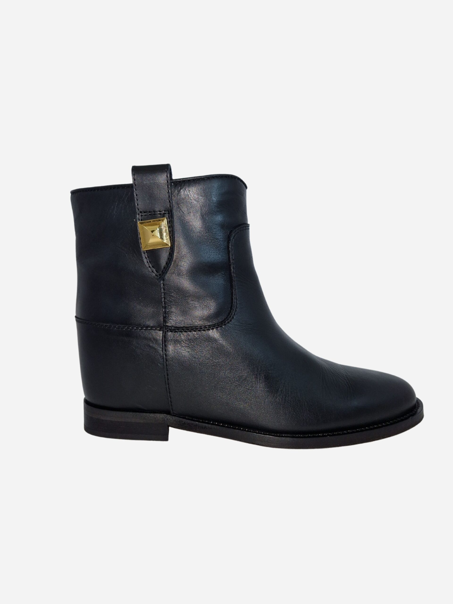 via roma 15 tronchetto nero borchia