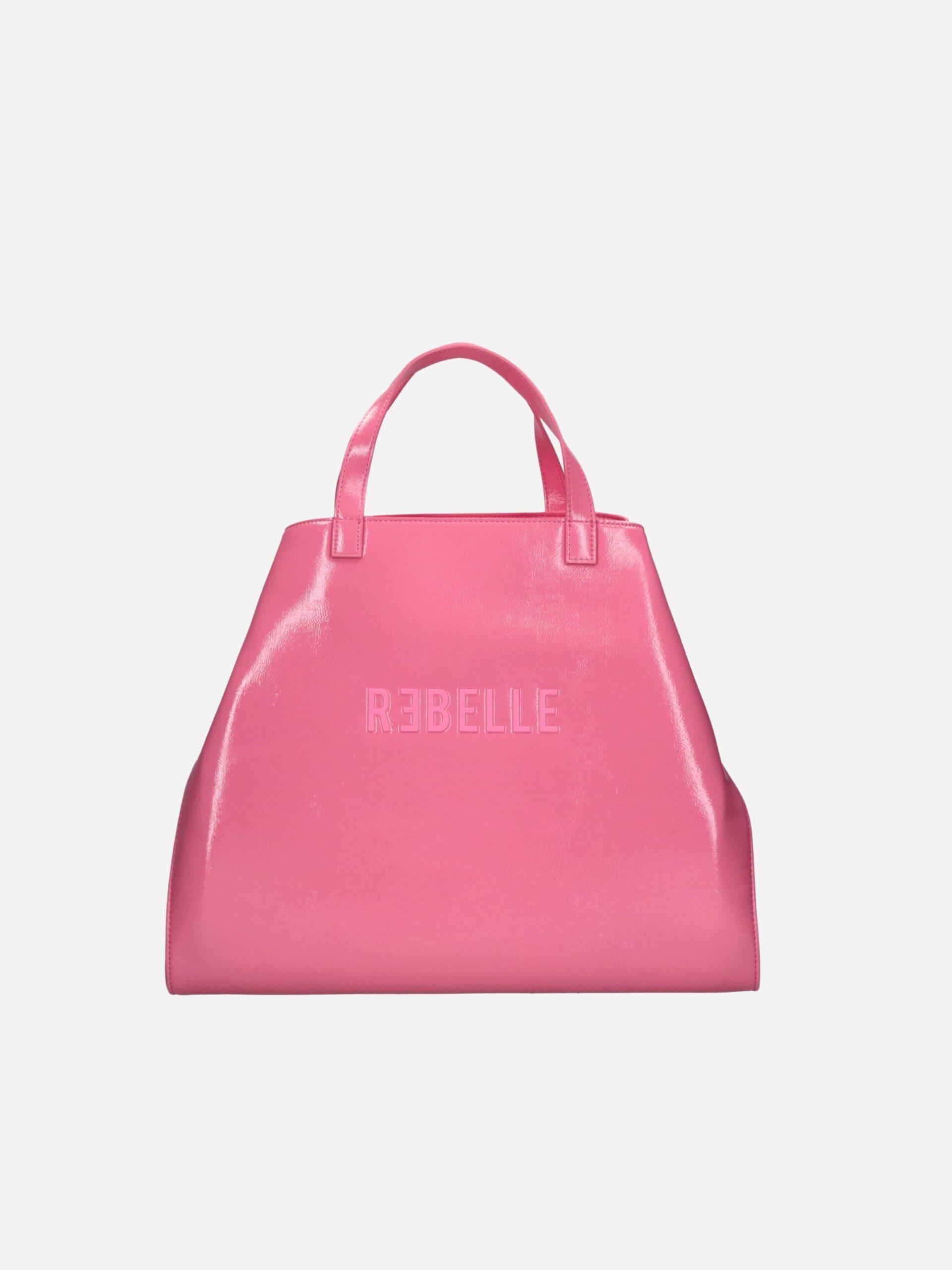 borsa shopper lucida fuxia fluo rebelle