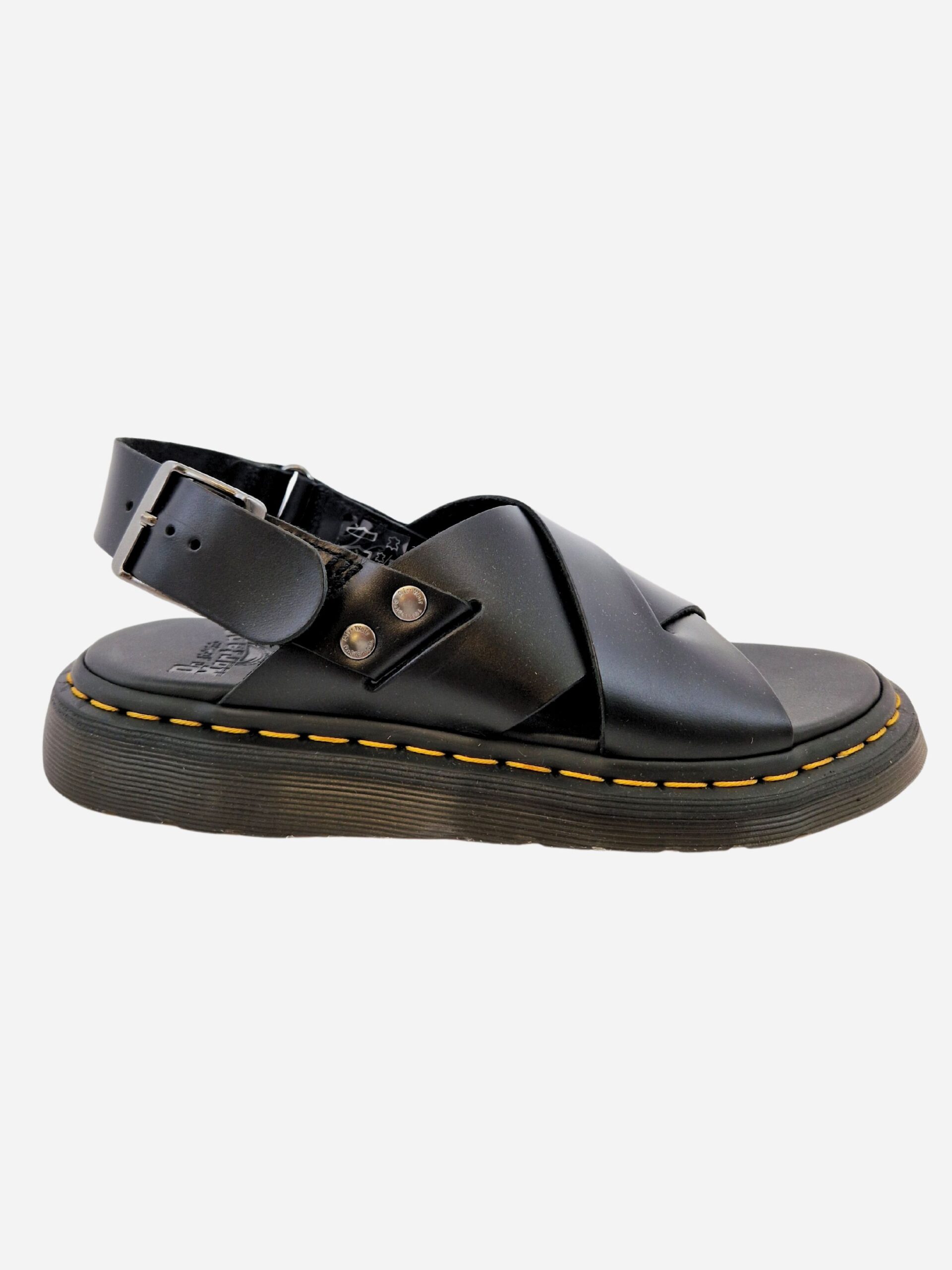 sandalo incrociato nero zane dr martens