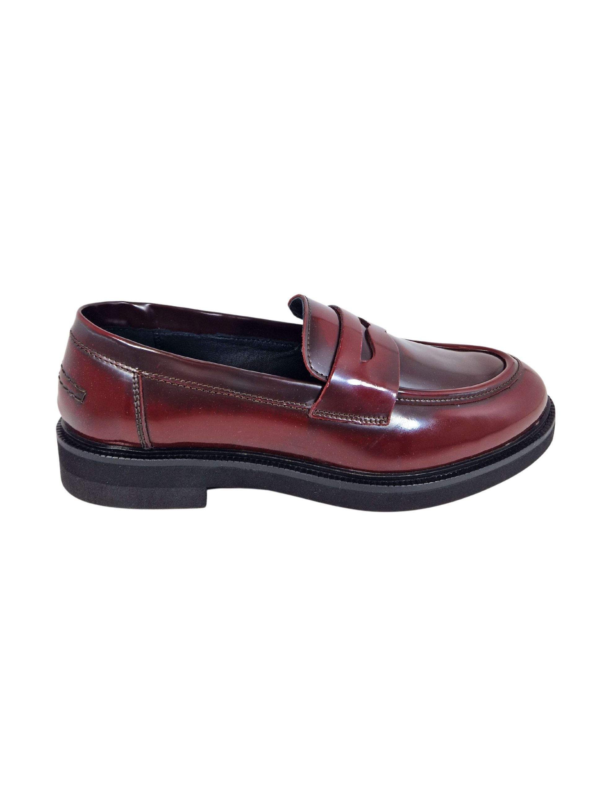 mocassino in pelle bordeaux studio mode