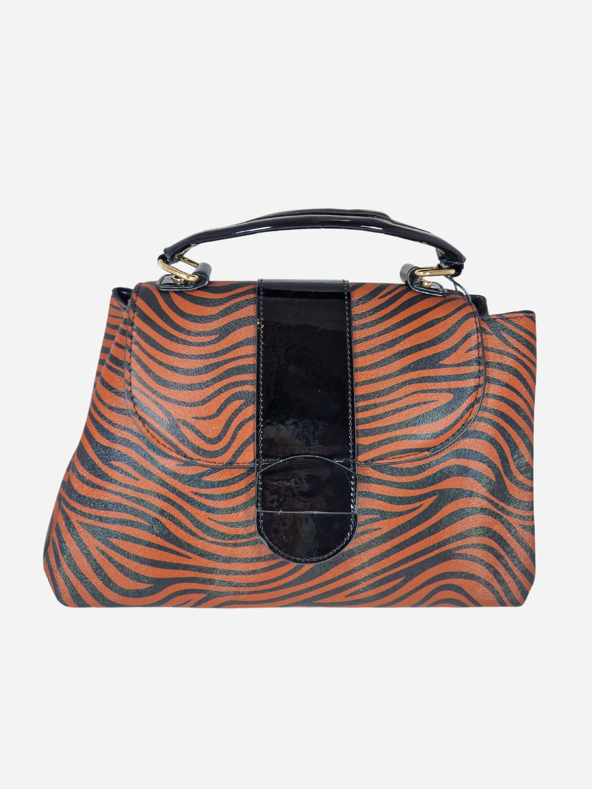 borsa a mano animalier in pvc